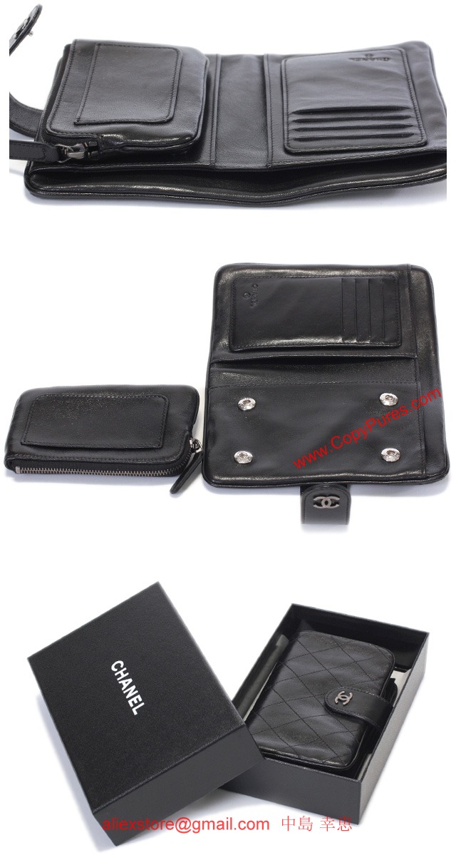 CHANEL シャネル 財布 二つ折財布 ラムスキン スモールウォレット A69290  新品
